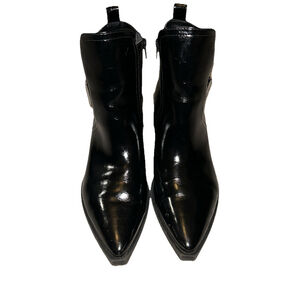 wild Fable Giovanna Buckle Western Ankle Boots Memory Foam Insole Black 9 M